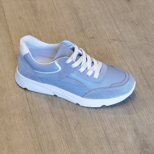 White-gray women's sneakers